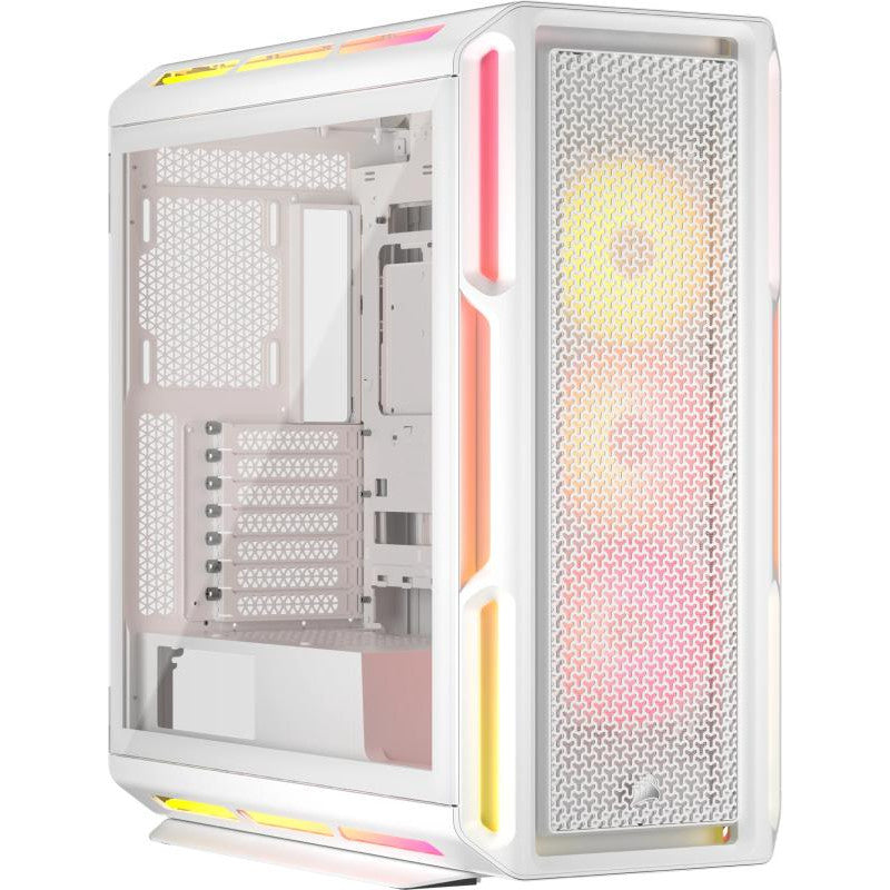 CORSAIR 5000T LX RGB Tempered Glass MT Blanc - vue 2