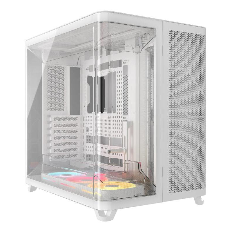 CORSAIR AIR 5400 LX-R RGB LINK Mid-Tower PC Case_x000B_, White
