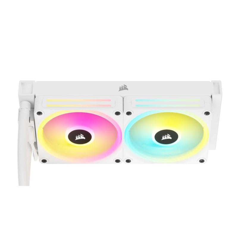 Corsair H100I Processeur Refroidisseur hybride 12 cm Blanc - vue 3