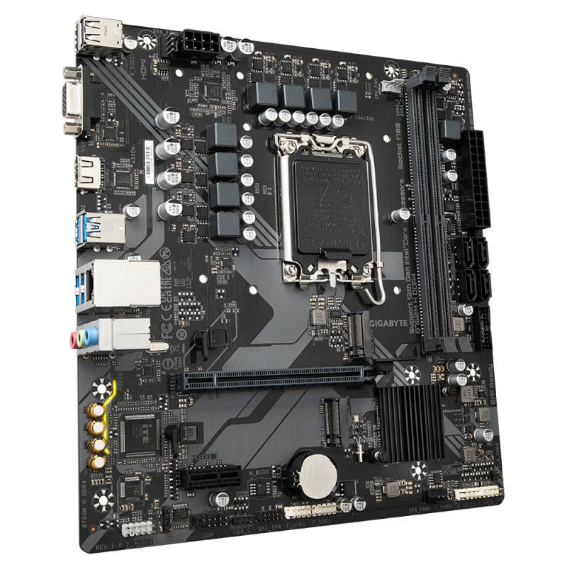 GIGABYTE B760M H DDR4 - vue 3