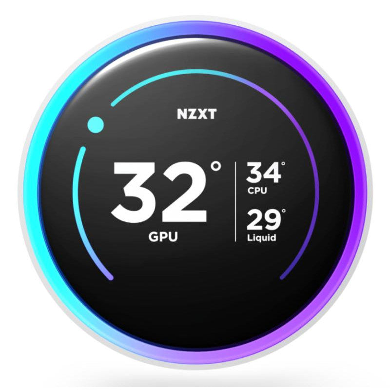 NZXT Kraken Elite 240 RGB Processeur Refroidisseur de liquide tout-en-un 12 cm Blanc 1 pièce(s) - vue 3