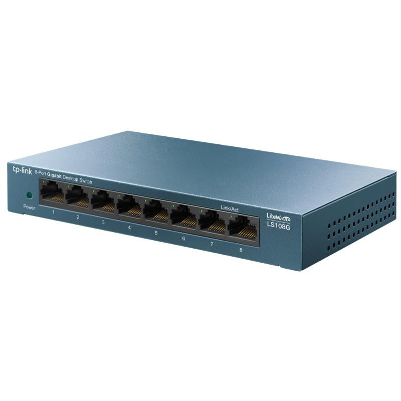 TP-Link LiteWave LS108G - Switch de bureau 8 ports 10/100/1000 Mbps - vue 2