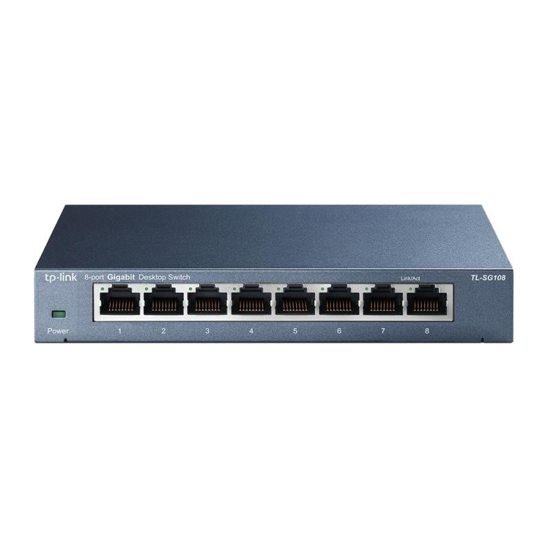 TP-LINK TL-SG108 V3 - Switch de bureau 8 ports Gigabit - Boîtier métal - vue 2