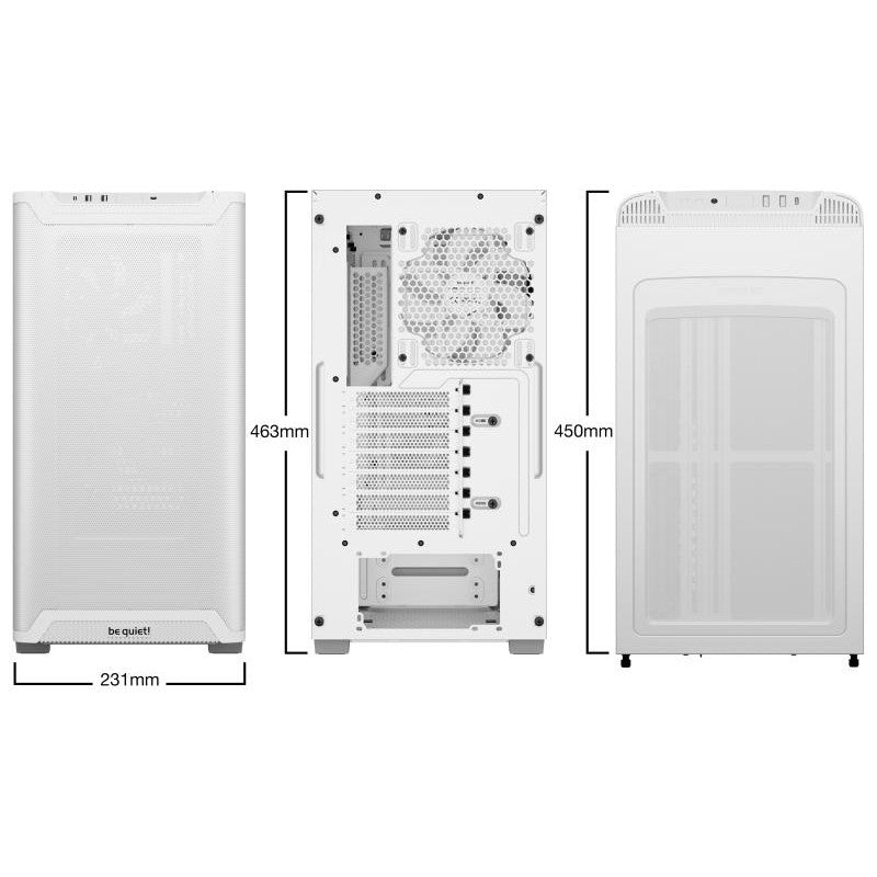 BE QUIET! PURE BASE 501 Airflow Window White - vue 2