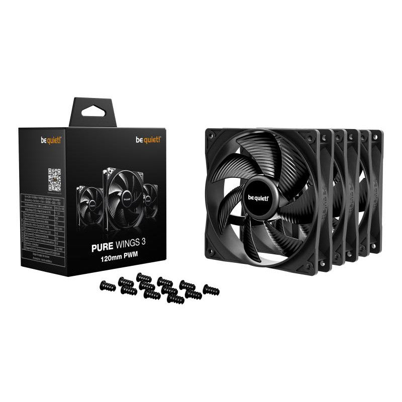 be quiet! Pure Wings 3 140 mm | Ventilateur PC silencieux | Pack de 3 - vue 3