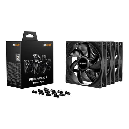 be quiet! Pure Wings 3 140 mm | Ventilateur PC silencieux | Pack de 3 - vue 3