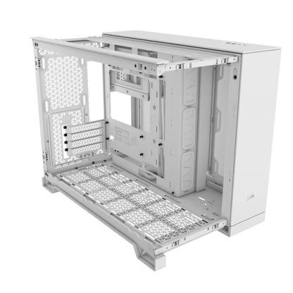 CORSAIR 2500D AIRFLOW Micro ATX Dual Chamber PC Case - White - vue 3