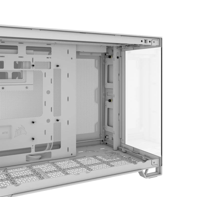 CORSAIR 2500X Micro ATX Dual Chamber PC Case - White - vue 2