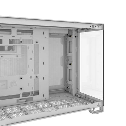 CORSAIR 2500X Micro ATX Dual Chamber PC Case - White - vue 2