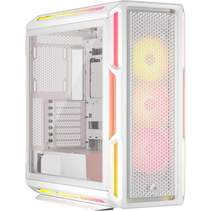 CORSAIR 5000T LX RGB Tempered Glass MT Blanc - vue 2