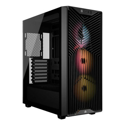CORSAIR CORSAIR 3200D RS ARGB Mid-Tower PC Case, Black