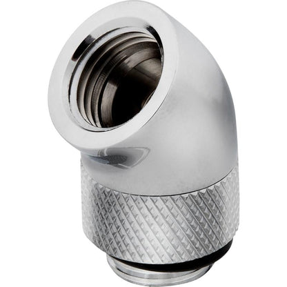 CORSAIR Hydro X Series XF Embout 45° rotatif - Chrome (x 2) - vue 2