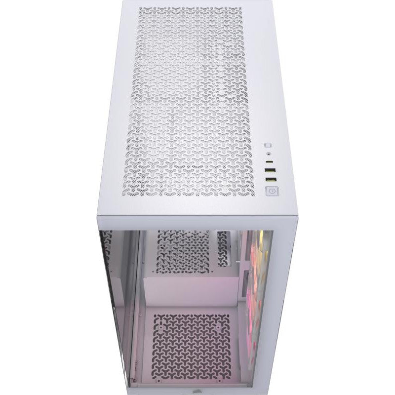 CORSAIR iCUE LINK 3500X RGB Mid-Tower PC Case, White - vue 2