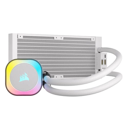 Corsair H100I Processeur Refroidisseur hybride 12 cm Blanc - vue 2