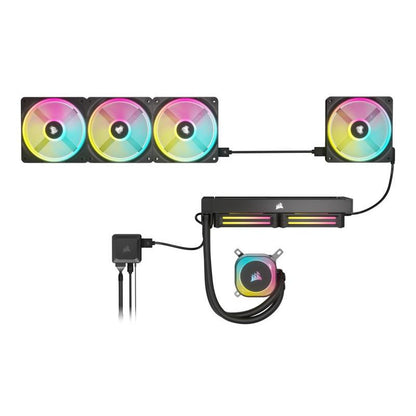 CORSAIR Kit d'extension ventilateur PWM 120 mm CORSAIR iCUE LINK QX120 RGB - vue 2