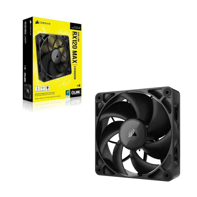 Corsair iCUE LINK RX120 MAX Boitier PC Ventilateur 12 cm Noir 1 pièce(s) - vue 3