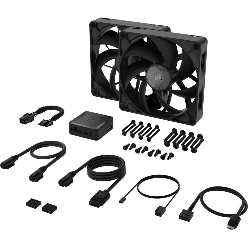 Corsair iCUE LINK RX140 MAX Boitier PC Ventilateur 14 cm Noir 2 pièce(s) - vue 2