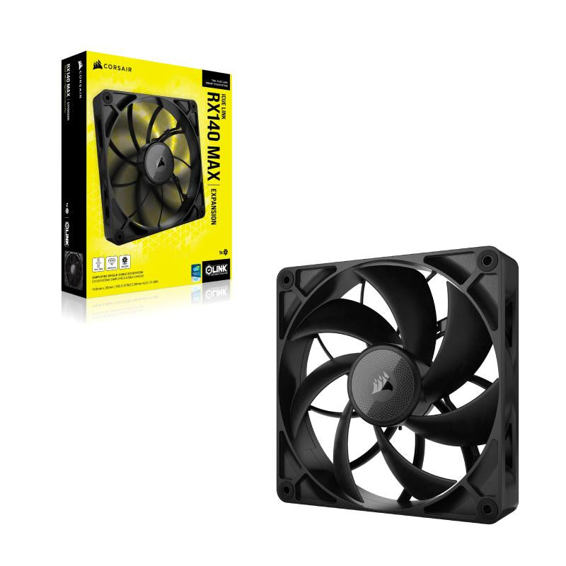Corsair iCUE LINK RX140 MAX Boitier PC Ventilateur 14 cm Noir 1 pièce(s) - vue 3