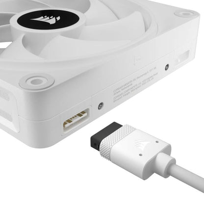 Corsair iCUE LINK QX120 RGB Boitier PC Ventilateur 12 cm Blanc 3 pièce(s) - vue 3