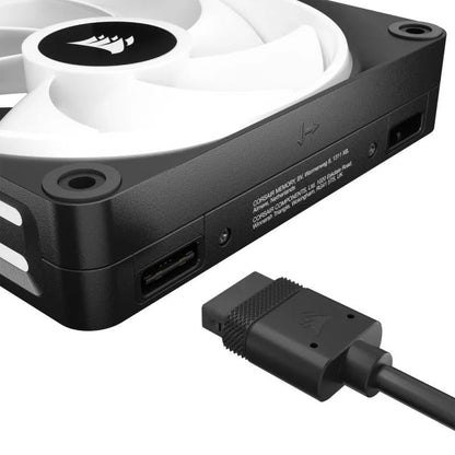 CORSAIR Kit de démarrage ventilateurs PWM 120 mm CORSAIR iCUE LINK QX120 RGB - vue 3