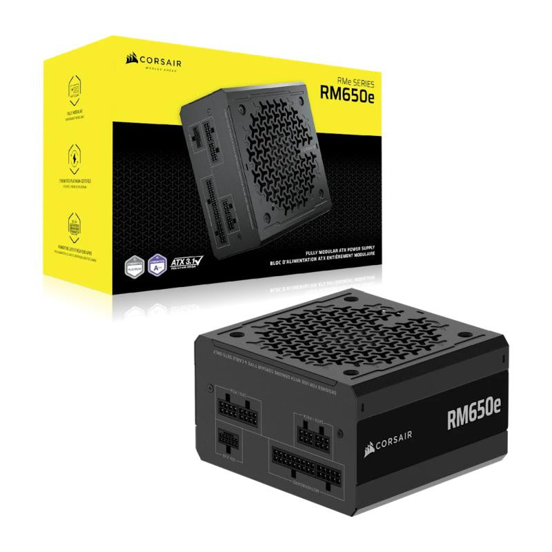 CORSAIR RMe Series RM650e ATX Fully Modular Cybenetics Gold  Power Supply - vue 2