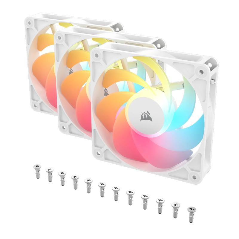 Corsair RS120-R ARGB Boitier PC Ventilateur 12 cm Blanc 3 pièce(s) - vue 3