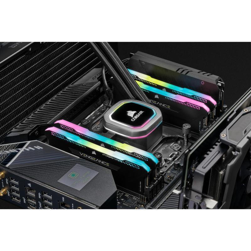 CORSAIR VENGEANCE RGB PRO SL 32GO DDR4 3200 CL16 ( 2x16GO) NOIR - vue 2