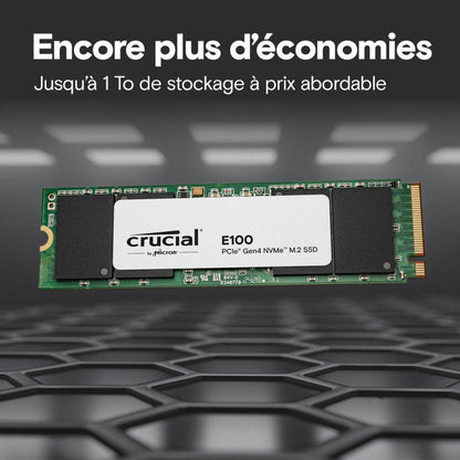 CRUCIAL E100 1T Gen4 2280 Tray - vue 3