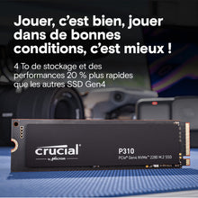 CRUCIAL P310 4TB PCIe Gen4 2280 NVMe M.2 SSD (Tray) - vue 2