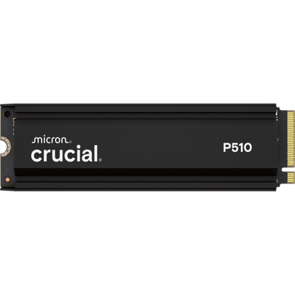 CRUCIAL P510 1TB PCIe Gen5 NVMe 2280 M.2 SSD with heatsink