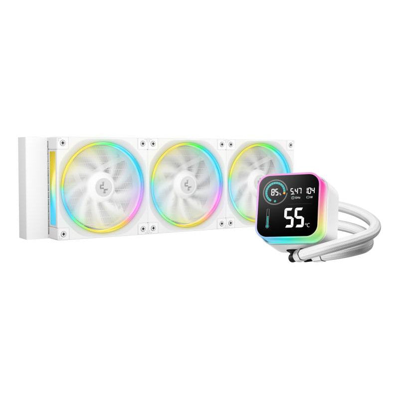 DeepCool LQ360 WH Processeur Kit de refroidissement du liquide 12 cm Noir 1 pièce(s)