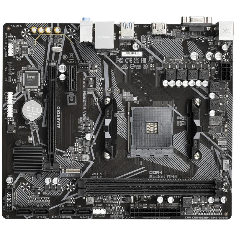 GIGABYTE A520M K V2 DDR4