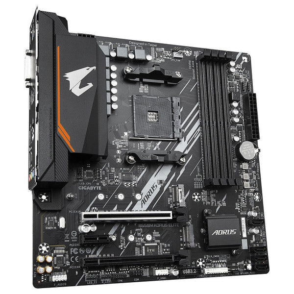 GIGABYTE B550M AORUS ELITE - vue 3