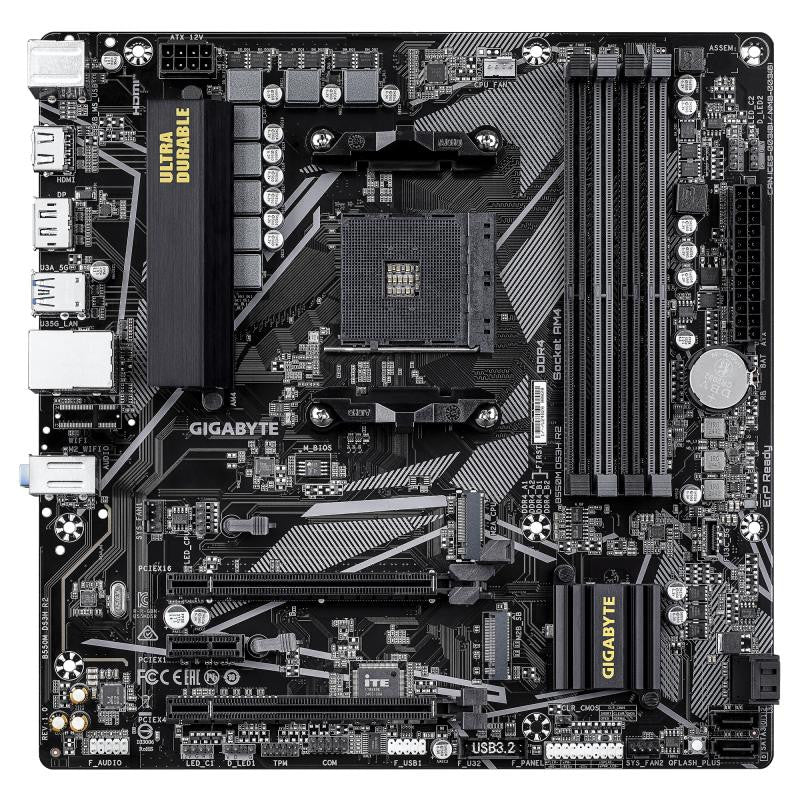 GIGABYTE B550M DS3H R2 - vue 2