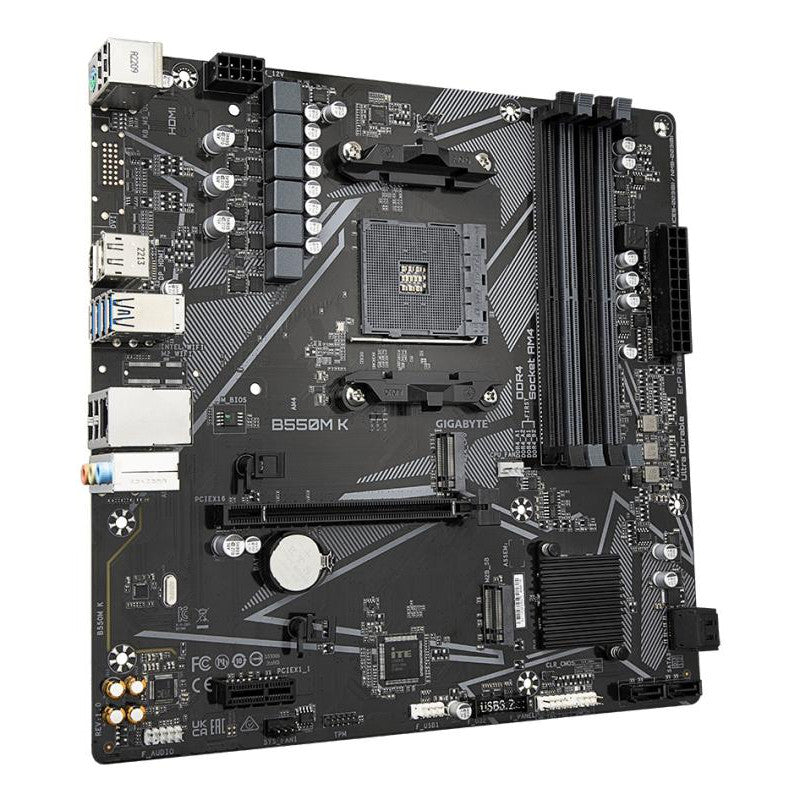 GIGABYTE B550M K - vue 3