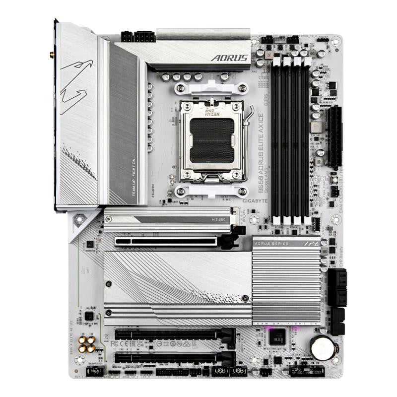 GIGABYTE B650 A ELITE AX ICE - vue 3