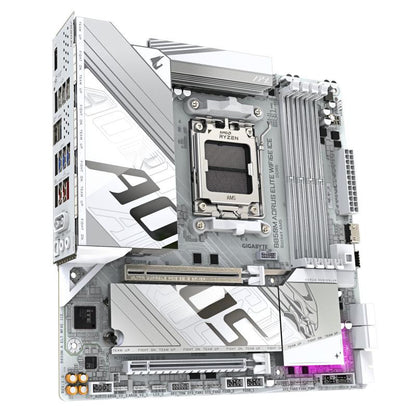 GIGABYTE B850M AORUS ELiTE WF6E ICE o - vue 3