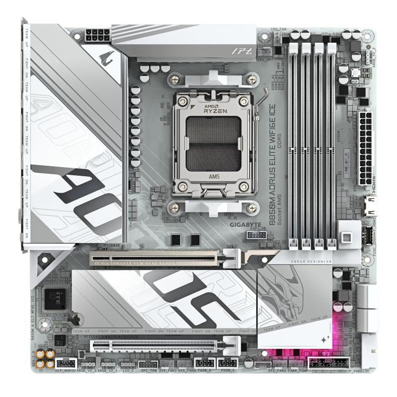 GIGABYTE B850M AORUS ELiTE WF6E ICE o - vue 2