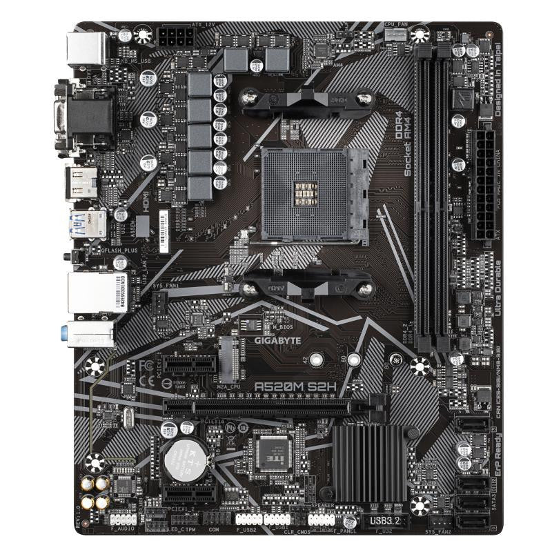 GIGABYTE A520M S2H DDR4 - vue 2