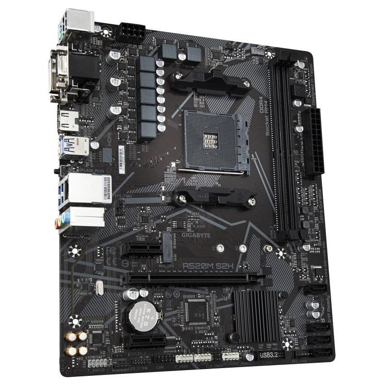 GIGABYTE A520M S2H DDR4 - vue 3