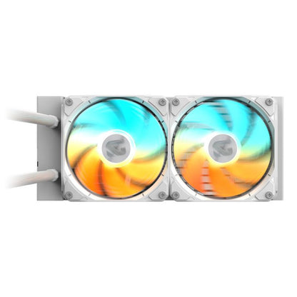 GIGABYTE GAMING 240 ICE Refroidisseur Liquide pour CPU - 2x120mm Ventilateurs ARGB, mécanisme d?emboîtement coulissant, DAISY-CHAIN, Compatible Intel LGA 1851 et AMD AM5 - vue 3