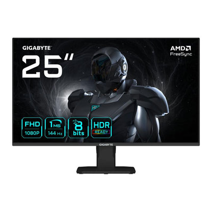 GIGABYTE GS25F14 Moniteur Gaming FHD 25? - 1920 x 1080, 144Hz, 1ms, 300 cd/m², Display HDR 10, HDMI 2.0, DisplayPort 1.2