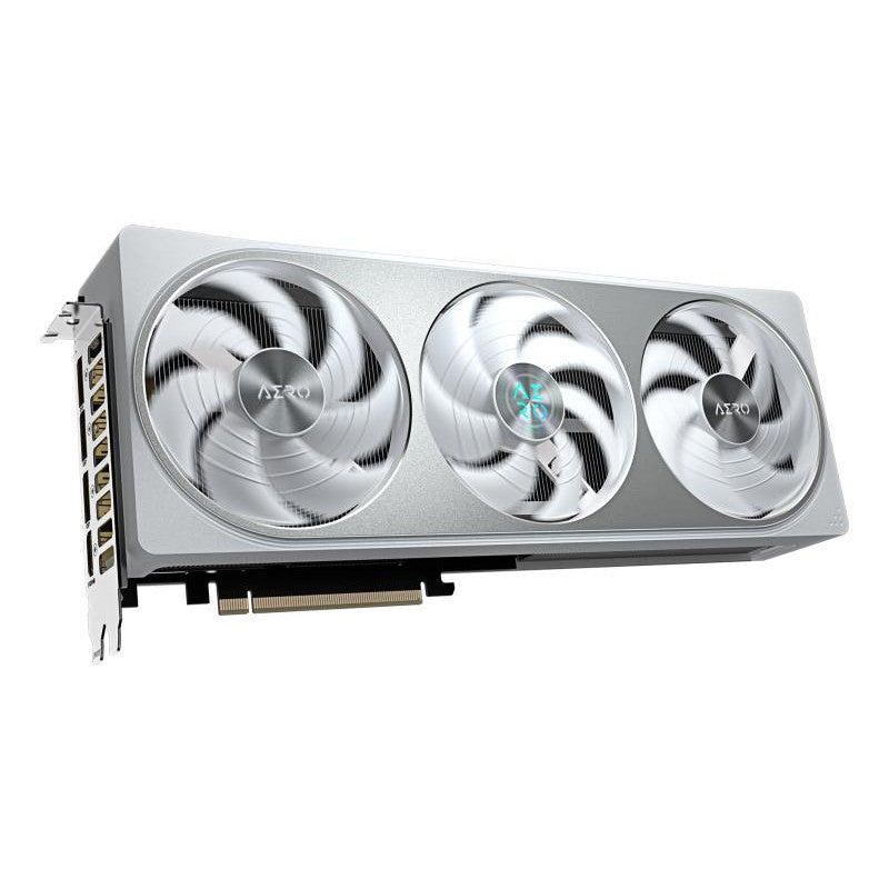 GIGABYTE GeForce RTX 5070 AERO OC 12G Carte Graphique - 12 Go GDDR7, 192 bits, PCI-E 5.0, 2625 MHz Core Clock, 3 x DP 2.1a, 1 x HDMI 2.1b, NVIDIA DLSS 4, GV-N5070AERO OC-12GD - vue 3