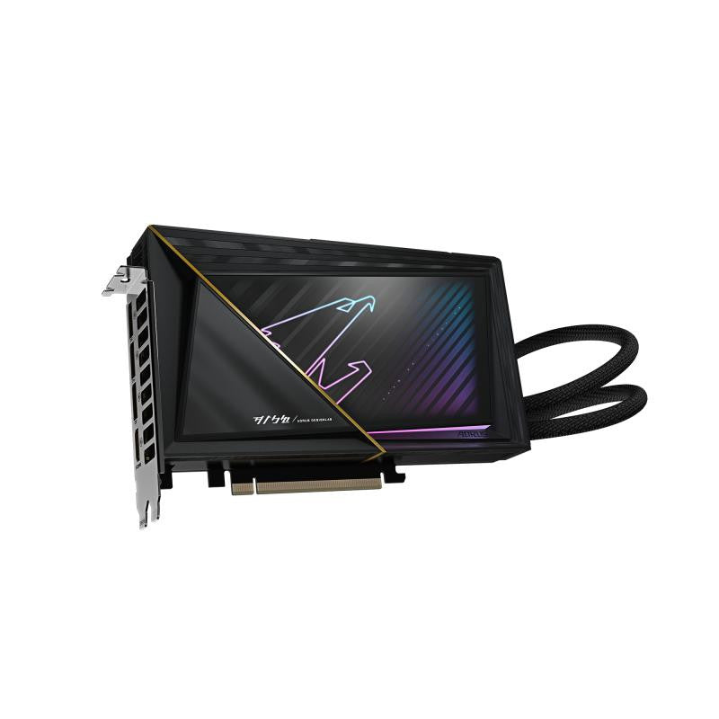 GIGABYTE AORUS GeForce RTX 5080 XTREME WATERFORCE 16G Carte Graphique - 16 Go GDDR7, 256 bits, PCI-E 5.0, 2805MHz Core Clock, 3 x DP 2.1a, 1 x HDMI 2.1b, NVIDIA DLSS 4, GV-N5080AORUSX W-16GD - vue 3