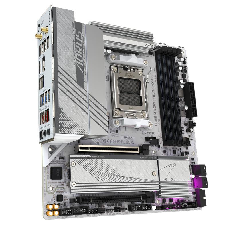 GIGABYTE B650M A ELITE AX ICE o - vue 3