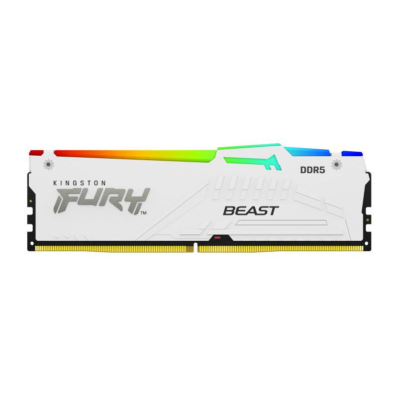 Kingston Technology FURY Beast 32GB 6000MT/s DDR5 CL30 DIMM (Kits de 2) White RGB EXPO - vue 3
