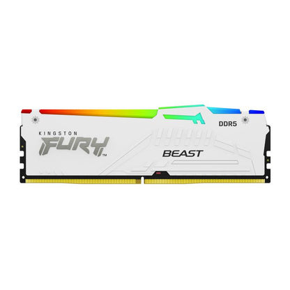 Kingston Technology FURY Beast 64GB 6000MT/s DDR5 CL30 DIMM (Kit of 2) White RGB EXPO - vue 3
