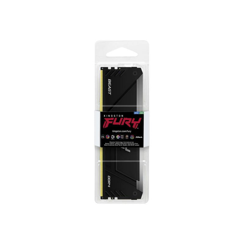 KINGSTON 8G  (1x8G) D4 3200Mhz FURY Beast Rgb*KF432C16BB2A/8 - vue 3
