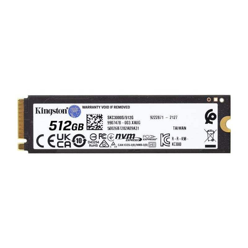 KINGSTON SSD KC3000 512G PCIe 4.0 NVMe M.2 *SKC3000S/512G - vue 2