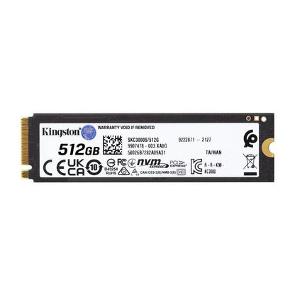 KINGSTON SSD KC3000 512G PCIe 4.0 NVMe M.2 *SKC3000S/512G - vue 2